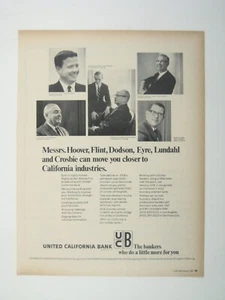 Vintage United California Bank 1960s Advertising Print Ad - Picture 1 of 2