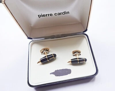 Винтажные запонки в коробке Pierre Cardin чернильные запонки в оригинальной коробке - Изображение 1 из 2