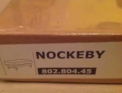 Ikea NOCKEBY Footstool Ottoman Cover Slipcover 802.804.45 RISANE ORANGE New - Image 1 of 4