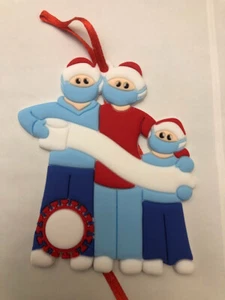 eaxer christmas decoration blue family of 3 - Picture 1 of 1