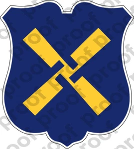 STICKER US ARMY UNIT 12TH XII CORPS - Picture 1 of 1