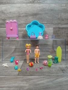 Tabla de surf Polly Pocket Boy Girl 2005 piscina - Imagen 1 de 5
