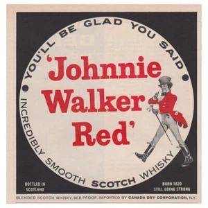 1962 Johnnie Walker Red: You'll Be Glad You Said Vintage Print Ad - Picture 1 of 1