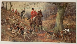 GONE TO GROUND, jigsaw puzzle, fox hunting, 250 pieces, wooden, R. Tuck Zag Zaw - Bild 1 von 5