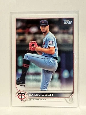 #590 Bailey Ober Minnesota Twins 2022 Topps Series Two Baseball Card - Image 1 of 2