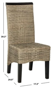 Safavieh Ilya 18" H Wicker Dining Chair, Reduced Price 2172700863 SEA8017A - Picture 1 of 5