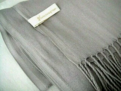 Collection Eighteen ~ Light Grey Tassel Scarf  - Image 1 of 4