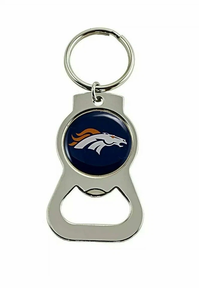 NFL Football Bottle Opener Key Ring Denver Broncos Keychain BRAND NEW - Image 1 of 1