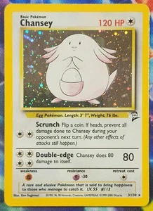Chansey 3/130 Base Set 2 - Holo Pokemon Card - NM - Picture 1 of 2