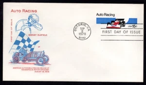 Auto Racing 15c Postal Envelope First Day Cover (FDC) Scott #U587 - Picture 1 of 2