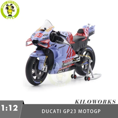 1/12 Kiloworks Ducati GP23 MOTOGP 2023 Marc Márquez #93 Diecast Motorcycle Model - Image 1 of 3