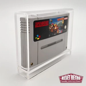 Acryl Box für Super Nintendo Modul Spiele UV-Schutzhülle RESET RETRO protector - Picture 1 of 6