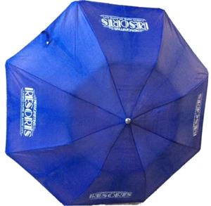 Vintage Resorts Casino Umbrella Atlantic City Merv Griffin Automatic Collapsible - Picture 1 of 6