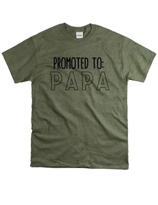 Papa T Shirt Unisex Promoted to Papa Birth Announcement First Grandchild - Picture 1 of 2