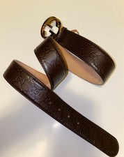 Gucci Brown Leather Belt