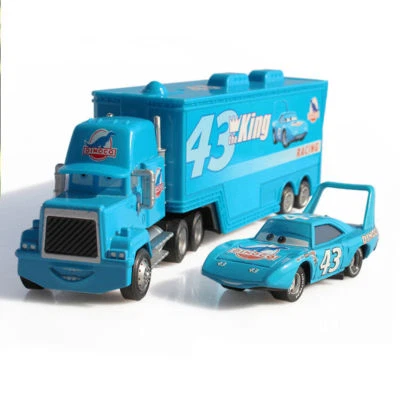 DISNEY PIXAR CARS HAULER DINOCO TRUCK & MACK SUPERLINER CAR DIECAST KID PLAY TOY - image 1 of 4