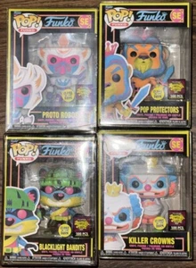 500 PCS 4 Blacklight Battle Fundays SDCC 2022 Robos, protectors, bandit, clown - Picture 1 of 8
