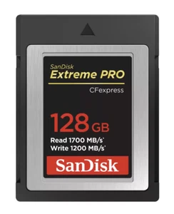 SanDisk Extreme PRO 128GB CFexpress Type-B (1700MB/s 1200MB/s) Card - Picture 1 of 3