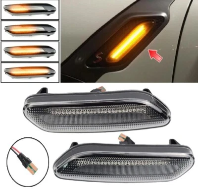 R60 MINI Cooper S JCW LED Dynamic Sequential Flowing Indicators Repeaters Clear - Image 1 of 4