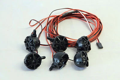 LED LICHTSET 6x RC CAR LAMPEN SCHEINWERFER FG CARSON HPI LRP XTC HURRAX AMEWI - Bild 1 von 2