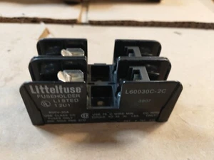 Soporte de fusibles Littelfuse L60030C-2C para clase CC 600V 30A 2 polos - envío rápido - Imagen 1 de 3
