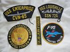 ARMY AIR FORCE NAVY PATCHES USS ENTERPRISE UNUSED SOW ON IRON USA AMERICA
