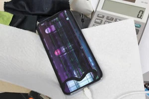 iPhone 13 Pro Max A2484 128GB odblokowany Sierra Blue pęknięty na części - Zdjęcie 1 z 21