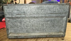 Vintage Metall Nelkenkiste geschützt von Pinkerton Detektei SUPER! - Bild 1 von 11