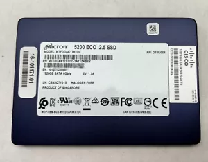 Micron 5200 ECO SSD 1920GB SATA 6G 2.5' Model: MTFDDAK1T9TDC - Picture 1 of 2