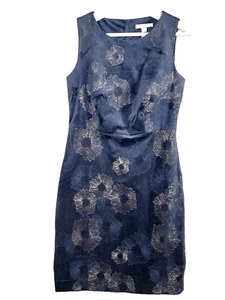 White Stuff Sparkle Me Pencil Dress Size 10 Blue Floral Sleeveless Lined NWT - Picture 1 of 13
