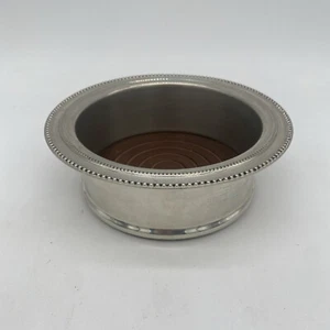 Reed & Barton Heritage Banded Bead Wine Coaster - Picture 1 of 18