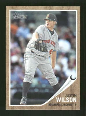 2011 Topps Heritage Minor League #139 Justin Wilson NM Near Mint BXCP28 - Image 1 of 2