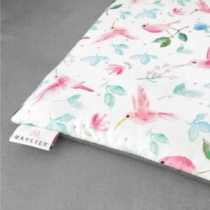 Bambus Spielmatte, Original Maylily, 150x150cm, Rosa Vögel, Birds - Bild 1 von 3