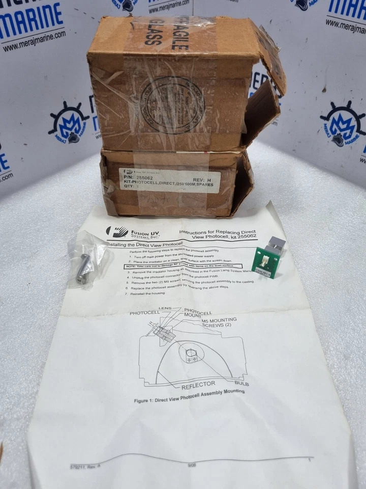 Fusion UV 255062 Kit-Photocell, Direct I250 and I600M Spares 575082 Rev.B - Image 1 of 4