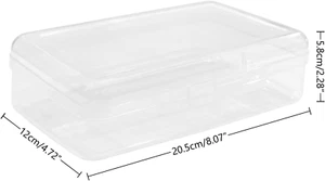 Large Capacity Clear Pencil Case, Plastic Pencil Boxes Stackable Design, Supp... - Picture 1 of 1