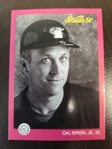 1991 Leaf Studio Cal Ripken Jr card #9