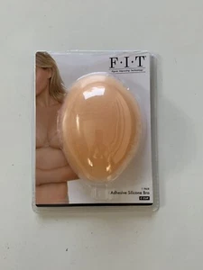 F.I.T. Sz C Cup Adhesive Backless Plunge Neck Strapless Adhesive Silicone Bra - Picture 1 of 4