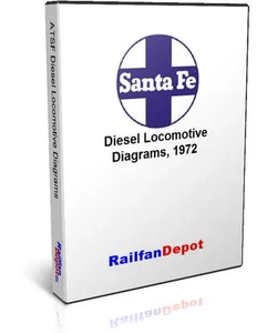 Diagramas de motor diesel Santa Fe - PDF en CD - RailfanDepot - Imagen 1 de 4