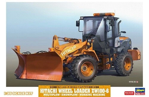 Hasegawa 1/35 Hitachi costruzione Macchinari ruota Loader Zw100-6 Japan 2g5