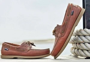 Chatham Deck Lady II G2 Boat Shoes Chestnut Smooth Leather - Sizes 3 - 9 - Picture 1 of 6