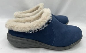 Jambu Wilma Slip On Blue Suede Leather Clogs Mules J1WIL73 Womens Size 7.5 M - Picture 1 of 8