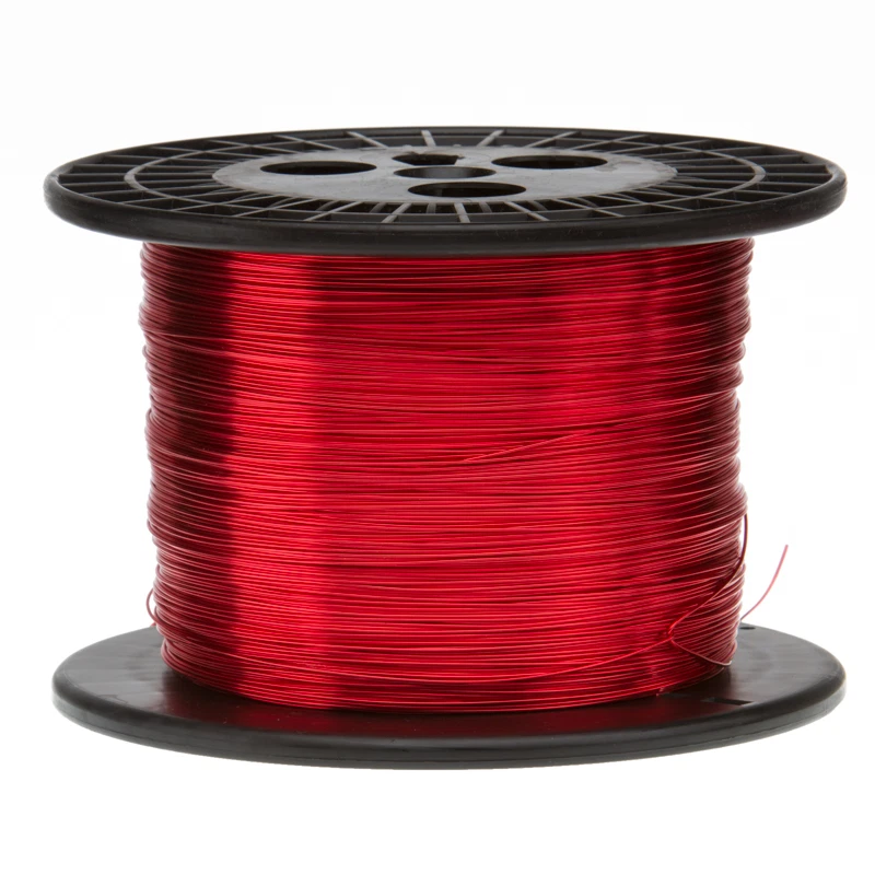 16 AWG Gauge Enameled Copper Magnet Wire 5.0 lbs 631' Length 0.0520" 155C Red - Image 1 of 1