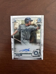 1st 2020 Bowman Chrome AUTO CPA-ASH AUSTIN SHENTON Rookie Card Mariners - Picture 1 of 3