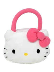 Girls Hello Kitty Purse Plush Handbag Soft  Small 9" - Picture 1 of 12