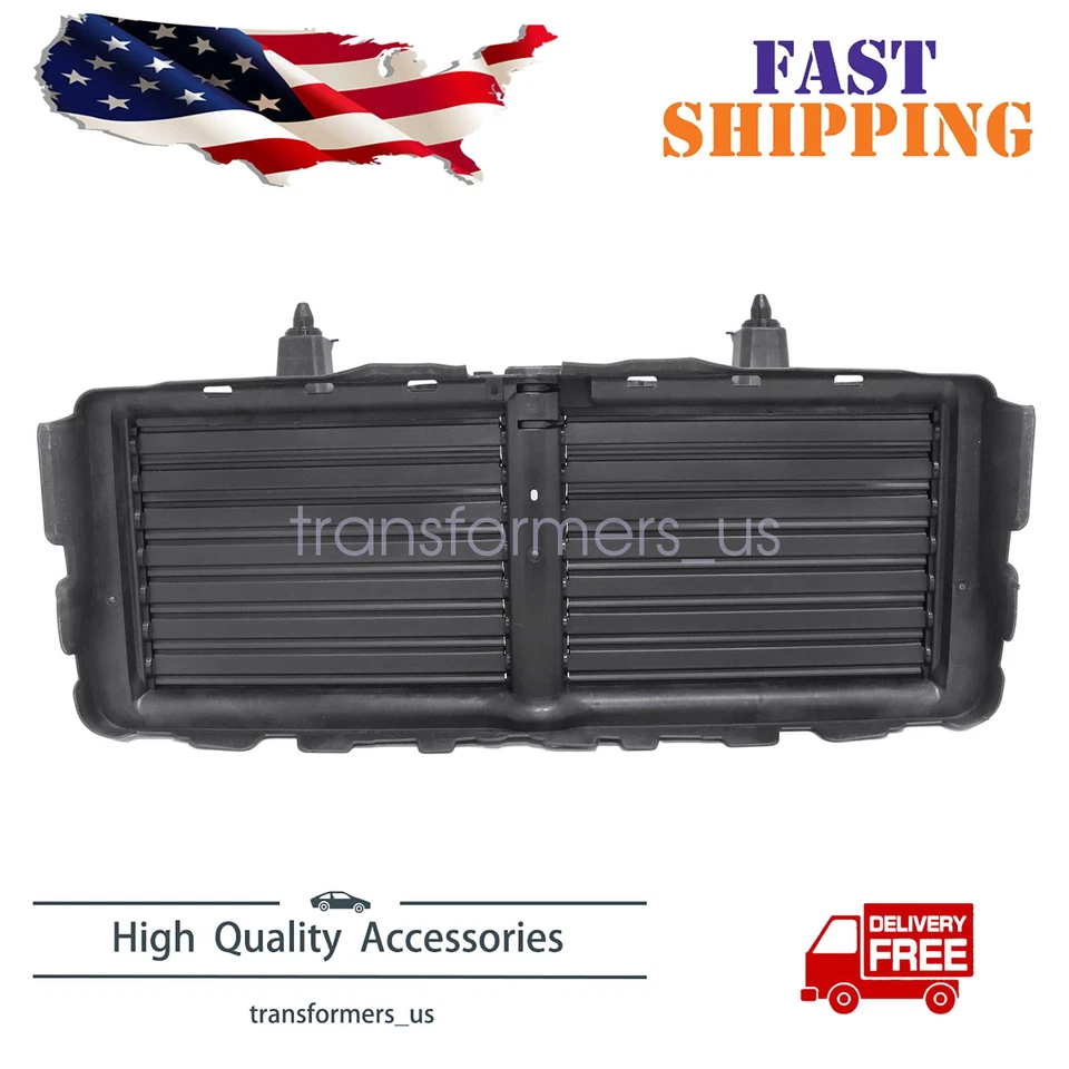 Conjunto de obturador de rejilla de radiador para Nissan Titan/Titan XD 2016-2020 sin motor Foto 1 de 4