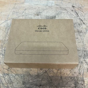 Cisco Meraki MX64-HW Cloud Managed Security Appliance - NEW - Picture 1 of 3
