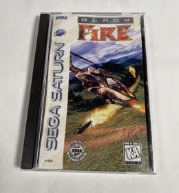 Black Fire Sega Saturn Complete CIB Tested Working w/ Manual Disc & Case