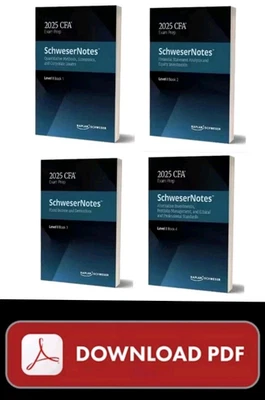 CFA Level 1 2025 Kaplan Schweser Notes – Full 4 Book Set Foto 1 de 2