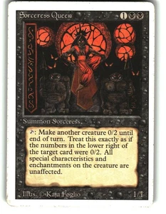 Magic the Gathering - Revised Edition Sorceress Queen 1994 Rare - Picture 1 of 2
