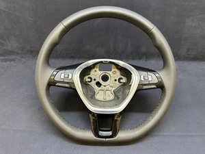 VW Golf Passat Steering Wheel Leather Black 5G0419091 NEW OEM - Picture 1 of 7